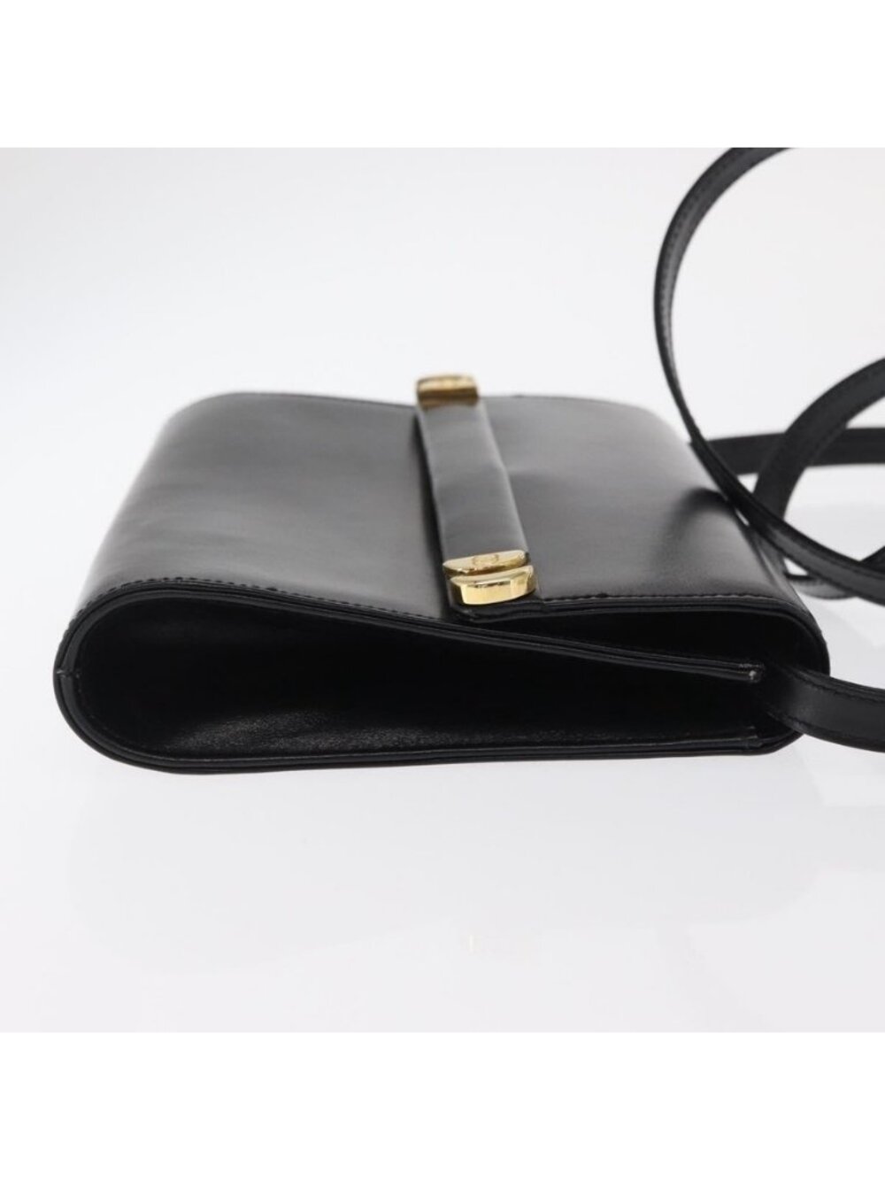 Authentic GUCCI Shoulder Bag Leather Black Gold 004 056 0209 - Picture 11 of 16